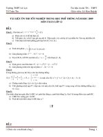 Tài liệu ôn thi tốt nghiệp THPT năm 2009