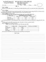 Kiểm tra HKI + Đáp án địa 11_ CB đề A