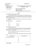 ĐỀ THI CHỌN HỌC SINH GIỎI VÒNG TỈNH LỚP 12 NĂM HỌC 2011-2012 MÔN TIN HỌC