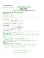 Đề thi thử đại học môn toán năm 2011      