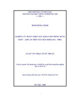 Nghiên cứu hoàn thiện máy khoan hố trồng rừng KHTC   1200 lắp trên máy kéo SHIBAURA   3000a 