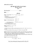 đề thi th­u toan thcs