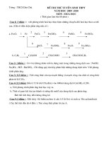 Đề Thi Thử vào THPT năm 2009 -2010