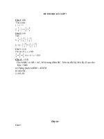 Đề thi học kì I - Toán 6-7