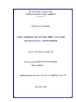 [Luận văn]những giải pháp chủ yếu phát triển làng nghề ở huyện yên mô tỉnh ninh bình 