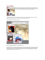 Tạo ảnh động.