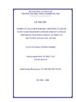 Nghiên cứu đặc điểm sinh học, sinh thái học của bọ xít xanh vai đỏ (piezodorus hybneri gmelin) và ong ký sinh trứng telenomus subitus le trên cây đậu tương tại gia lâm, hà nội 