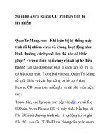 Sử dụng avira rescue CD trên máy tính bị lây nhiễm 