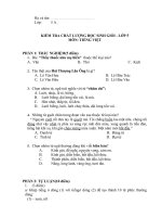 Đề thi HSG môn TV lớp 5