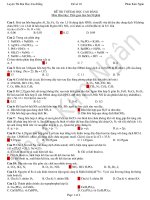 đề hóa on thi cấp tốc