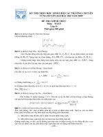 ĐỀ THI HSG TOAN 11 CÁC TRƯỜNG CHUYÊN DUYÊN HẢI BẮC BỘ