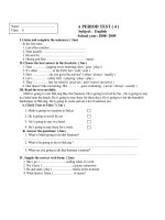 Định kỳ English 6 + đáp án số 4