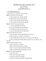 Đề, đáp Sinh 8 kỳ 2