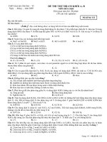 Đề thi thử ĐH-CĐ Hai Bà Trưng - TT