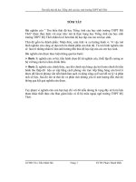 Tìm hiểu thái độ học tiếng anh của học sinh trường THPT mỹ thới 