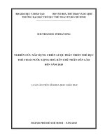 Luận án tiến sỹ khoa học giáo dục