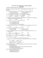 ĐỀ THI THỬ TUYỂN SINH ĐẠI HỌC, CAO ĐẲNG NĂM 2009 Môn thi : HOÁ 4
