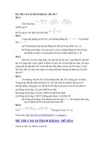 ĐỀ THI VÀO 10 THAM KHẢO - ĐỀ SỐ 6, 7