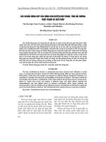 CáC KHOảN ĐóNG GóP CủA NÔNG DÂN HUYệN KIM THàNH, TỉNH HảI DƯƠNG: THựC TRạNG Và GIảI PHáP