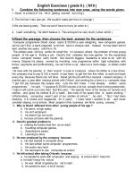 On hoc sinh gioi anh 9