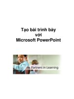 Tạo bài trình bày với power point 