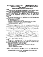 Chuyên hóa ĐHSP Hà Nội 2010