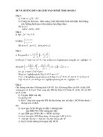 ĐỀ THI TUYỂN SINH VÀO LỚP 10 THPT MÔN TOÁN NĂM HỌC 2013 – 2014 CỦA SỞ GIÁO DỤC VÀ ĐÀO TẠO QUẢNG BÌNH 