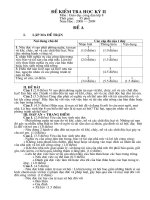 kiểm tra học kỳ 2 (Đề + Đáp án)