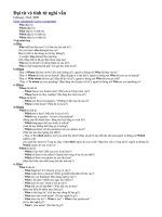 đại từ và tính từ nghi vấn