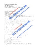 ĐỀ THI THỬ MÔN ĐẠI HỌC LẦN I NĂM HỌC: 2011 - 2012 MÔN NGỮ VĂN 12 KHỐI C 