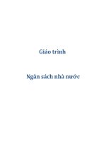 Giáo trình ngân sách nhà nước 