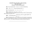 Đề số 6 kiểm tra đội tuyển có HD