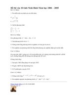 Đề thi vào 10 tỉnh Ninh Bình Năm học 2004