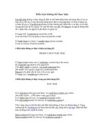 Điều kiện không thể thực hiện