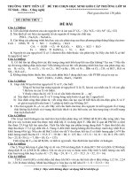 ĐỀ THI CHỌN HỌC SINH GIỎI 10