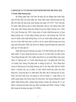 VẤN ĐỀ GIẢI QUYẾT TRANH CHẤP KINH DOANH THƯƠNG MẠI KHI VIỆT NAM GIA NHẬP WTO.