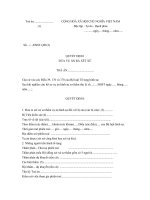 QUYẾT ĐỊNH  ĐƯA VỤ ÁN RA XÉT XỬ   