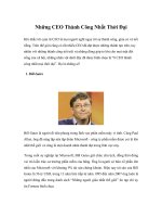 Những CEO thành công nhất thời đại 
