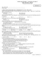 Đề thi thử lần 2 - thpt