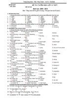 Đề thi thử PTTH Thái Bình (4)