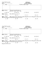 Bài kiểm tra số 1
