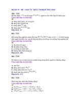 ÔN HÓA HỌC :BỘ ĐỀ 79 + ĐÁP ÁN