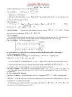 ĐỀ THI THỬ ĐẠI HỌC MÔN TOÁN ĐỀ SỐ 163