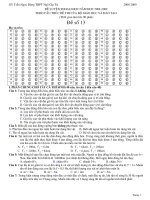 de dai hoc theo cau truc de cua BGD co dap an