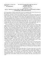 ĐỀ THI TUYỂN SINH LỚP 10 THPT HỆ CHUYÊN TỈNH LONG AN NĂM HỌC 2011-2012 MÔN TIẾNG ANH