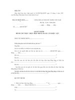 QUYẾT ĐỊNH ĐÌNH CHỈ THỰC HIỆN HỢP ĐỒNG ĐANG CÓ HIỆU LỰC