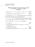 de thi vao chuyen thpt