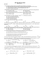 ĐỀ THI THỬ ĐẠI HỌC MÔN VẬT LÝ ĐỀ SỐ 004