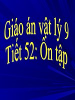 Tiết 52 ÔN TẬP CHƯƠNG III