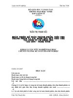Hoàn thiện kế toán thành phẩm, tiêu thụ thành phẩm và xác định kết quả tiêu thụ tại công ty cổ phần bia sài gòn  nghệ tĩnh 